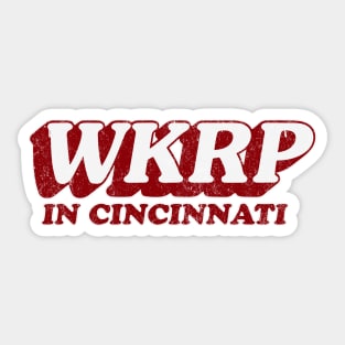 WKRP in Cincinnati - vintage logo Sticker